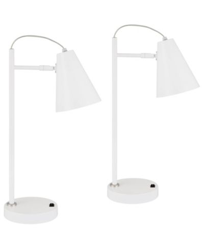 Набор из 2 настольных ламп 360 Lighting Chase 23" High Modern с USB портом