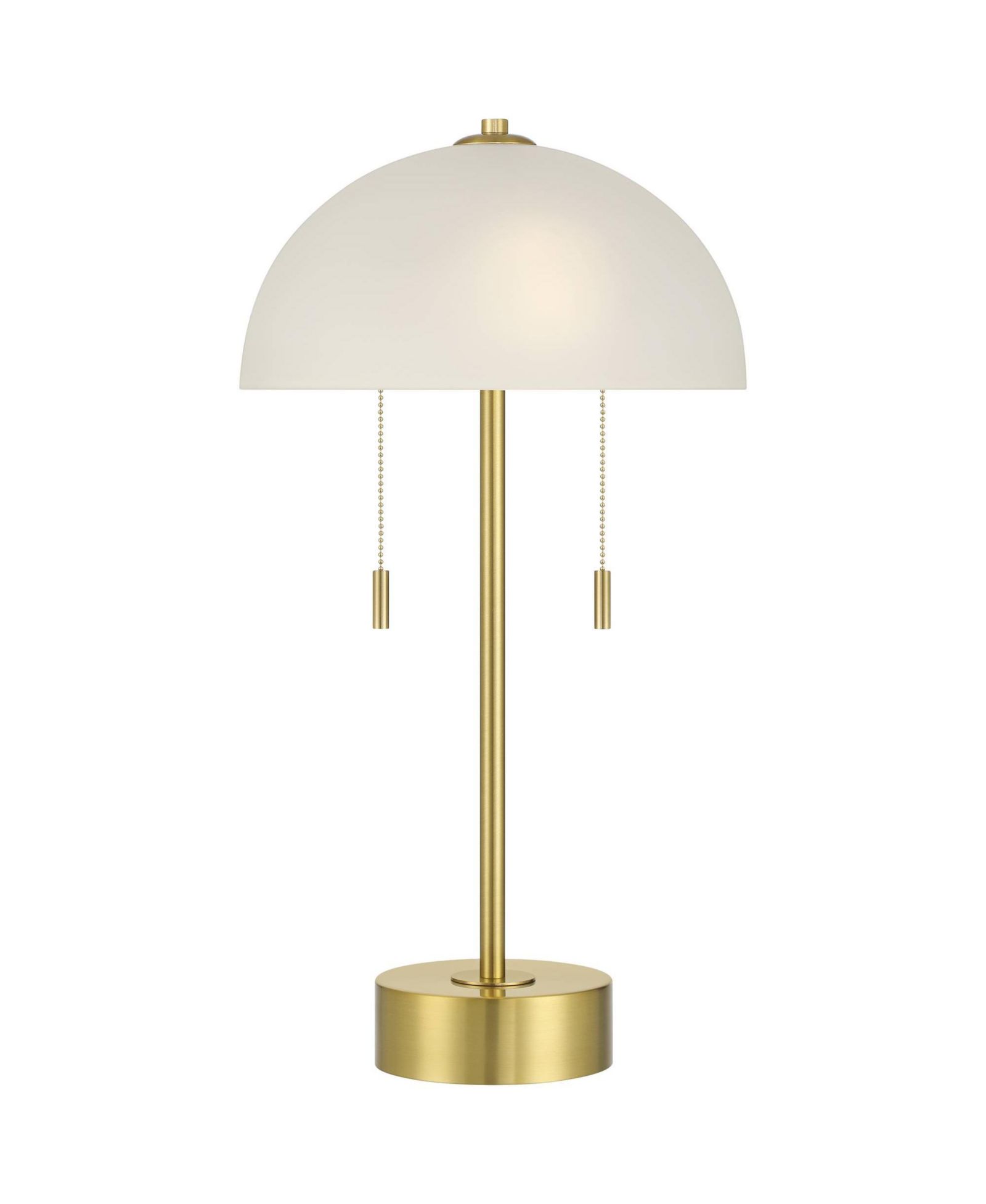 360 Lighting Lia 22 1/2" High Metal Mushroom Pull-Chain 2-Light Table Lamp