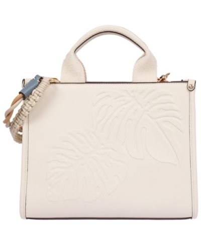 Сумка-тоут Tommy Bahama Darcy Leaf Motif Medium с тиснением из PU и конвертируемой ручкой
