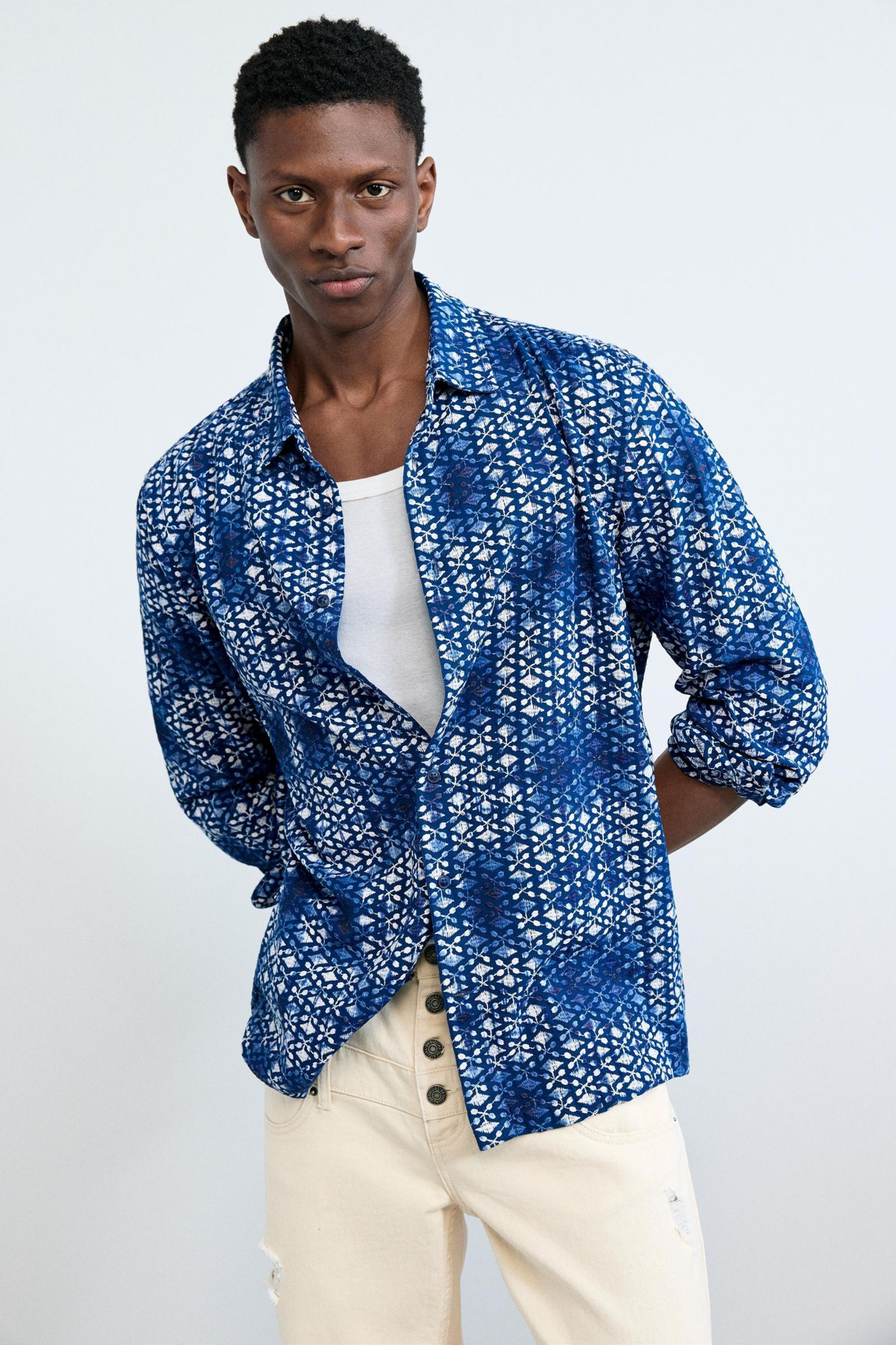 Desigual Men's Geometric print shirt