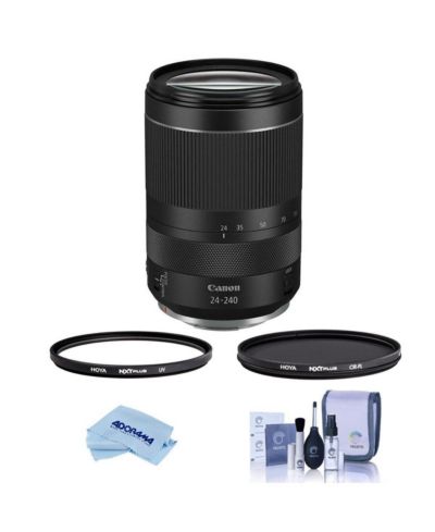 Объектив Canon RF 24-240mm f/4-6.3 IS USM с фильтром Hoya NXT Plus 72mm CPL, 72mm UV и набором для чистки