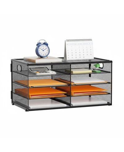 Органайзер для стола Yigii 5 Tier 8 Compartment Mesh Metal File Sorter