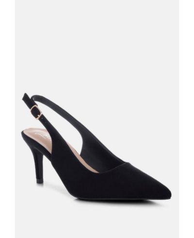 Женские туфли London Rag Women's Theobs Soft Microfiber Pointed Toe Slingbacks