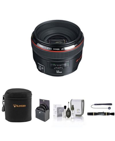 Объектив Canon EF 50mm f/1.2L USM с набором фильтров ProOptic 72mm и аксессуарами
