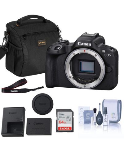 Canon EOS R50 Mirrorless Camera, Black AZ