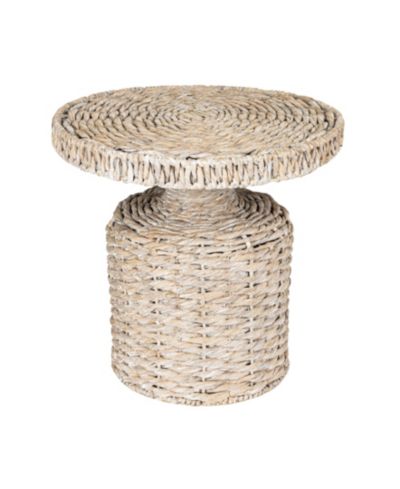Стол Storied Home 18" из гиацинтов водяных ручной работы