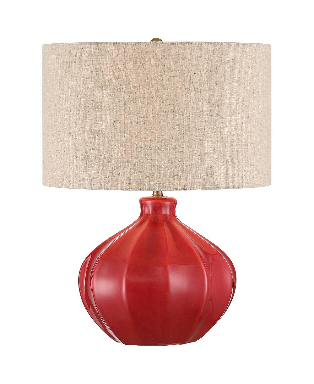 360 Lighting настольная лампа в стиле Mid Century Modern, красная керамика