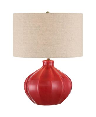 360 Lighting настольная лампа в стиле Mid Century Modern, красная керамика