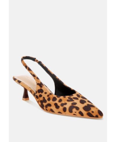 Женские туфли-лодочки London Rag Inana leopard, Kitten Heels