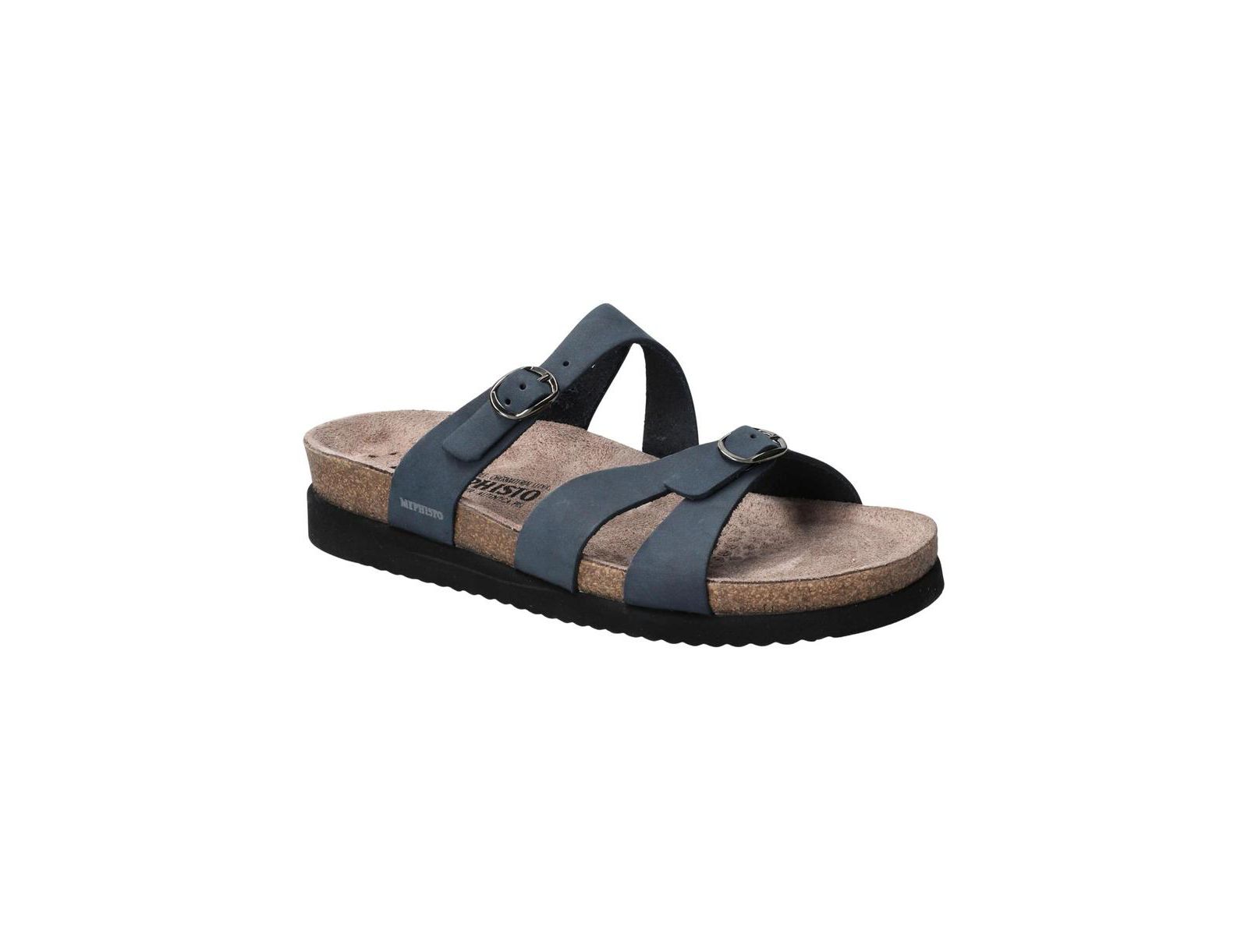 Женские кожаные сандалии Mephisto Hannel Navy