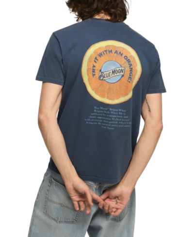 Футболка Lucky Brand Men's Blue Moon Orange Graphic