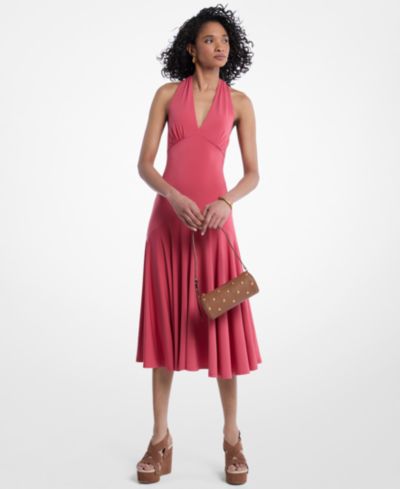 Женское миди-платье Michael Kors Halter V-Neck