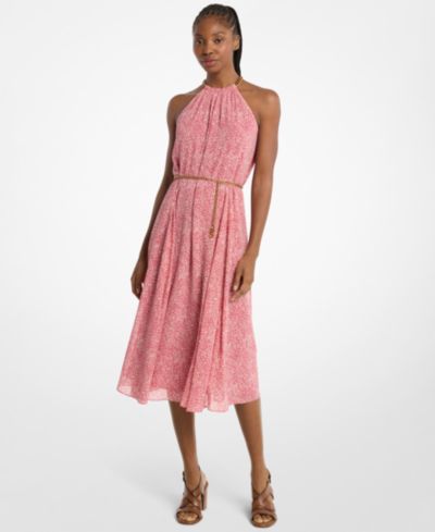Женское платье миди Michael Kors с воротником Halter Neck