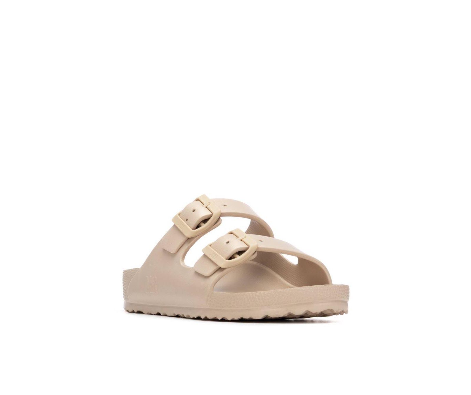 XTI Women's Footbed Rubber Double Strap Sandals