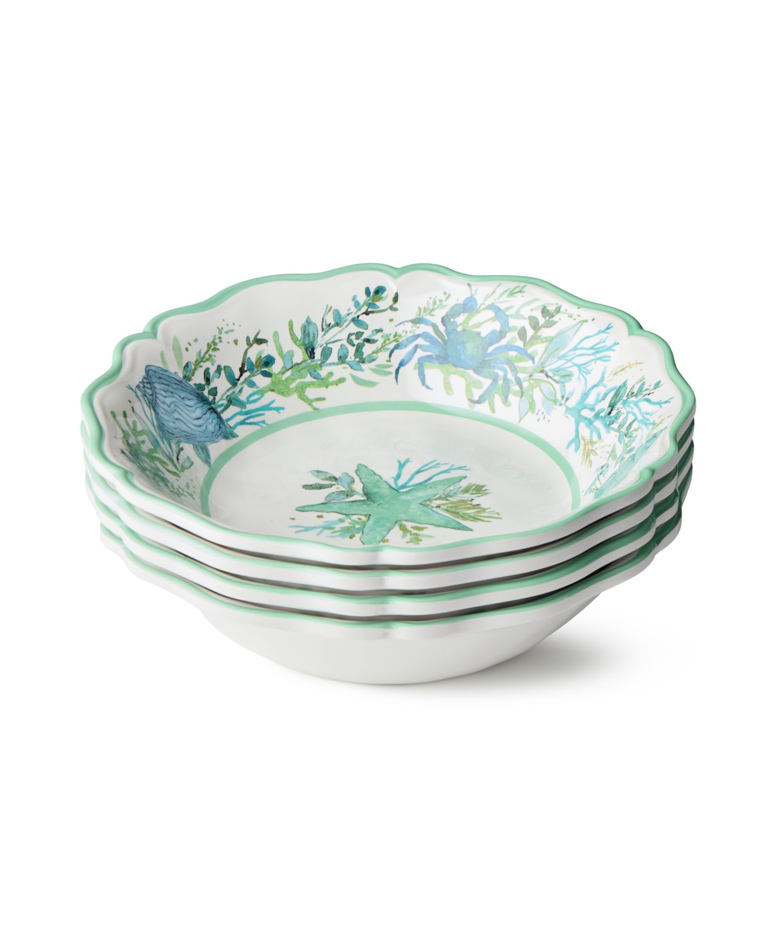 Certified International набор из 4 универсальных мисок Sea Glass Melamine