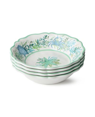 Certified International Sea Glass Melamine All-Purpose Bowl, Set of 4