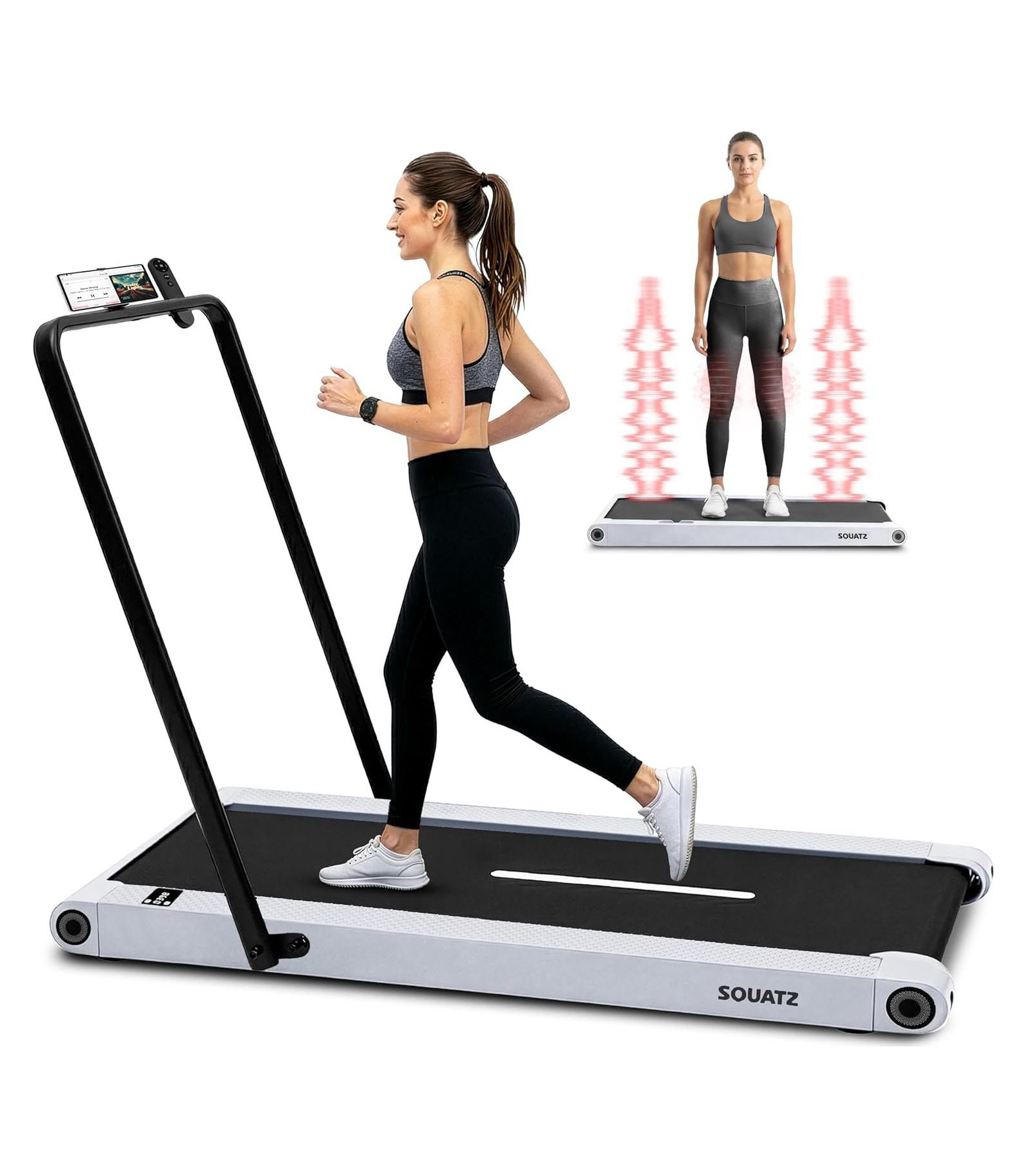 Беговая дорожка SQUATZ 2-in-1 с виброплатформой (SQWPVH15WH)