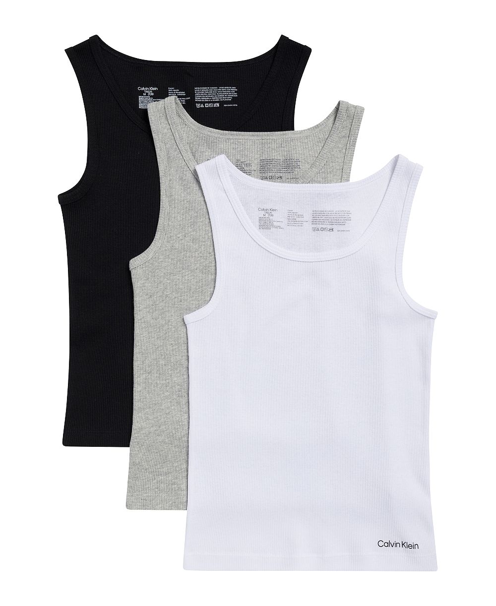Calvin Klein Девочкам бесрукавная майка, 3 шт
