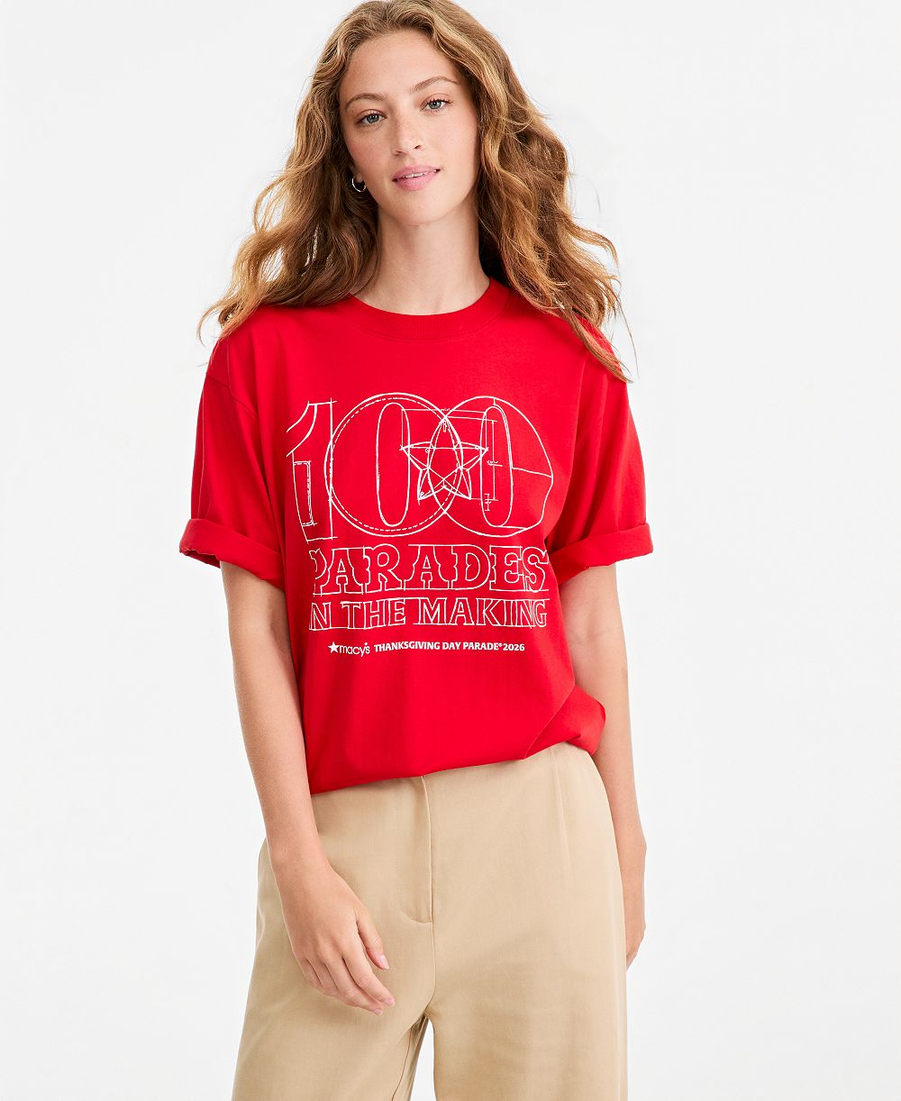 Унисекс футболка Macy's с принтом Blueprint в честь 100-летия парада в День благодарения, эксклюзив Macy's