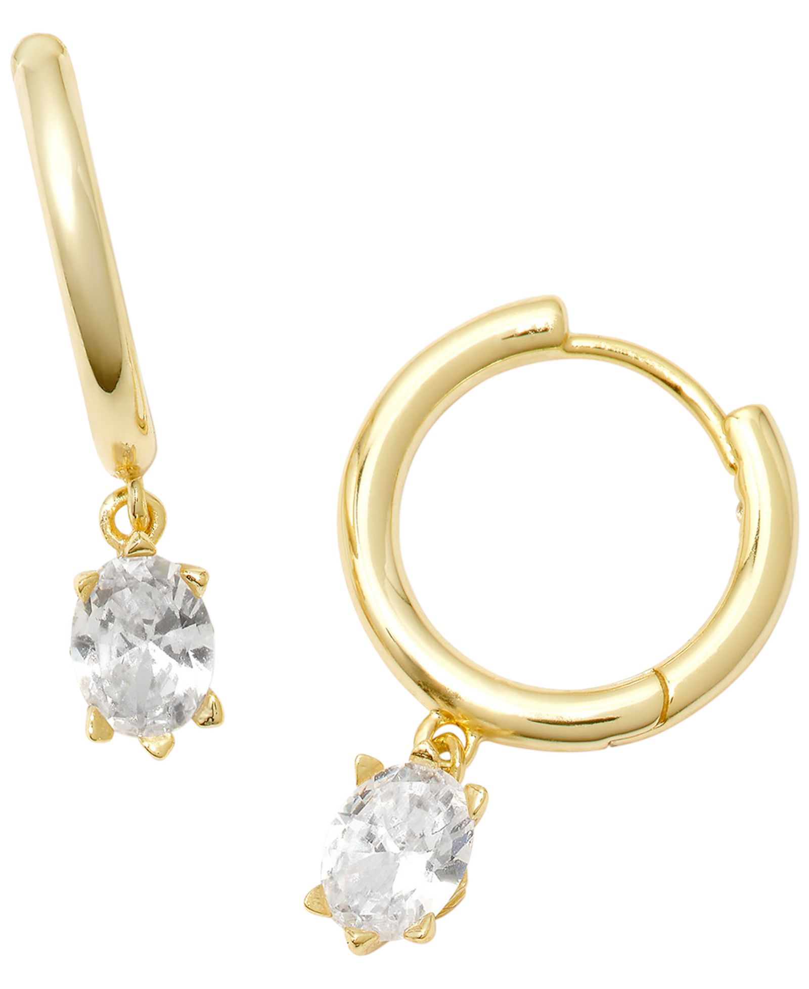 Kendra Scott Cailin серьги-кольца с кубическим цирконием
