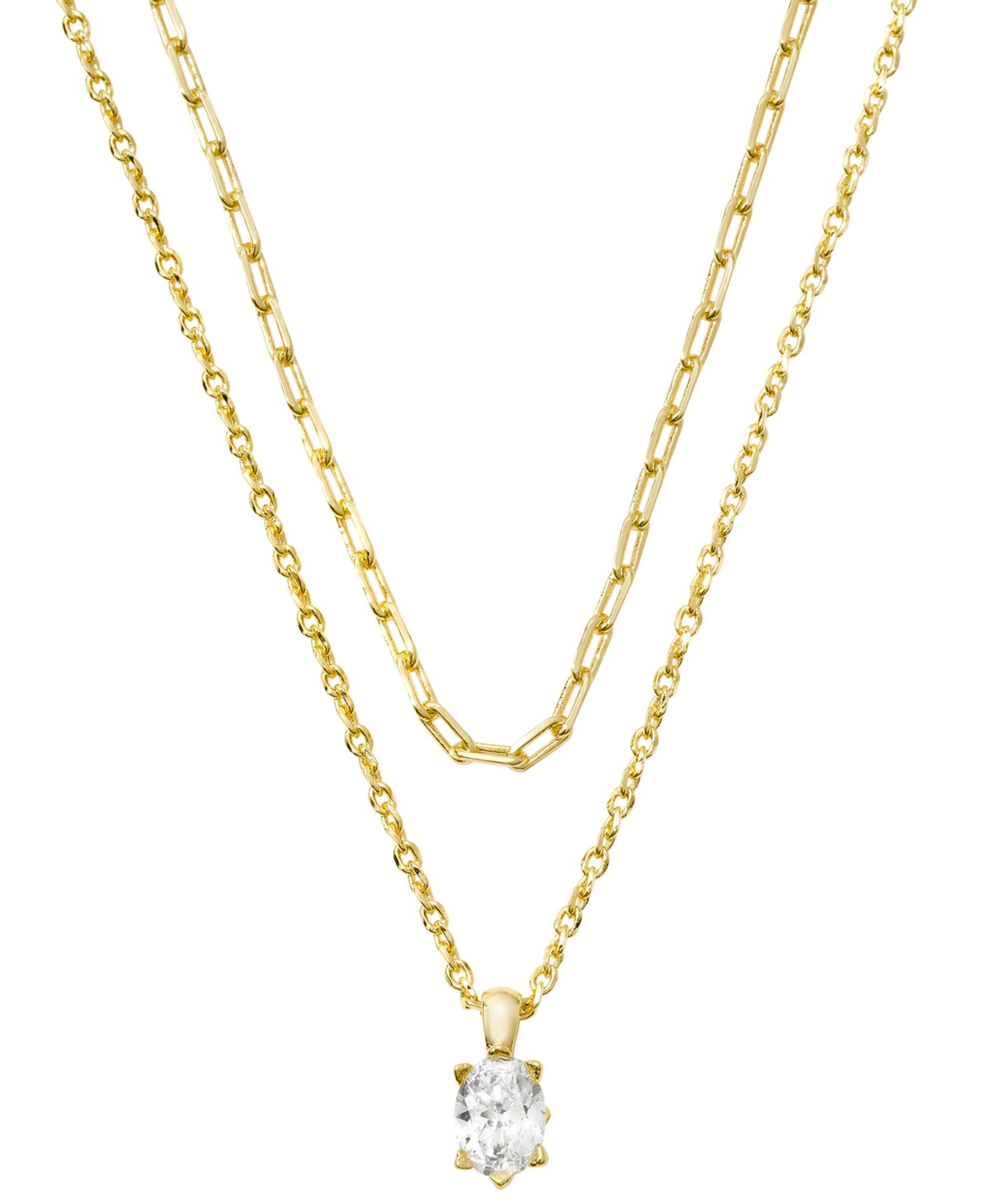 Kendra Scott Cailin многослойное ожерелье с кубическим цирконием