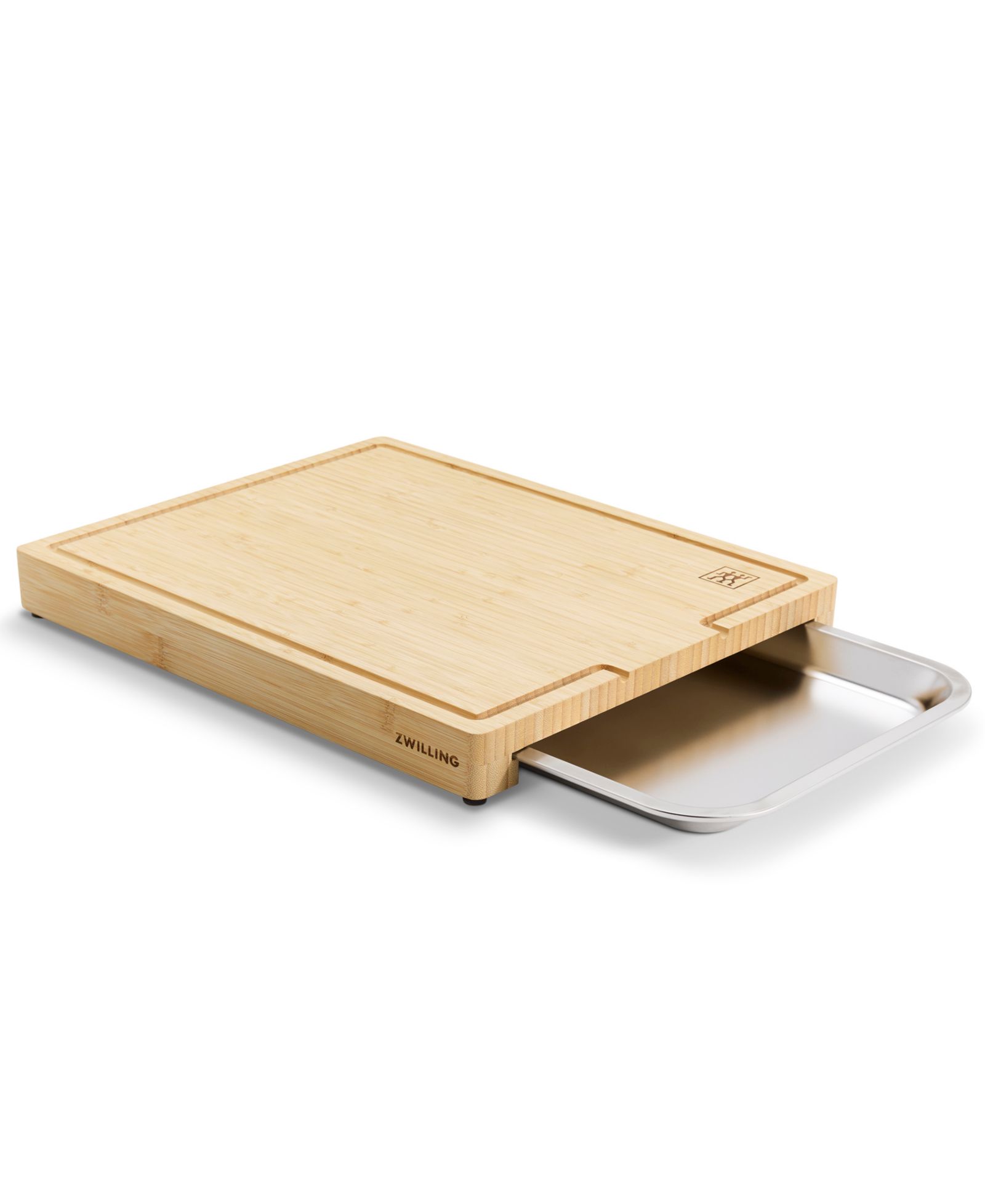 ZWILLING Bamboo Cutting Board with Tray, 17" x 14"