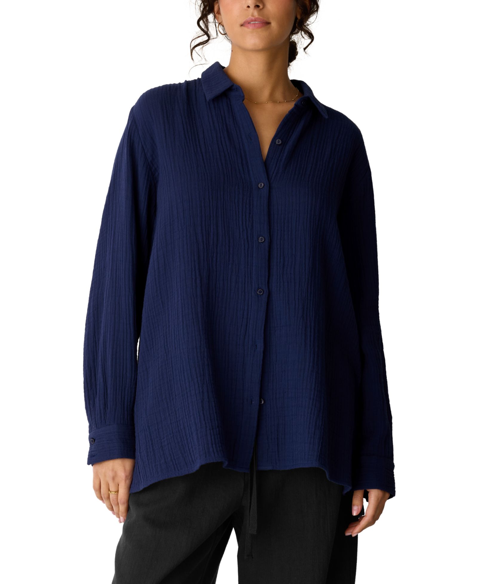 Eileen Fisher Women's Classic Collar Shirt, Regular And Plus