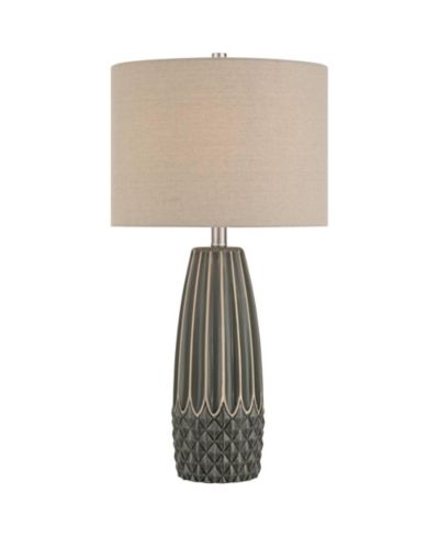 Настольная лампа 360 Lighting Olsen 26 1/2" Charcoal Stripe с диммером