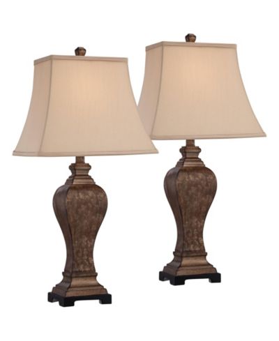 Набор настольных ламп Regency Hill Edgar 29" Tall Urn Traditional Country Cottage Bronze Finish