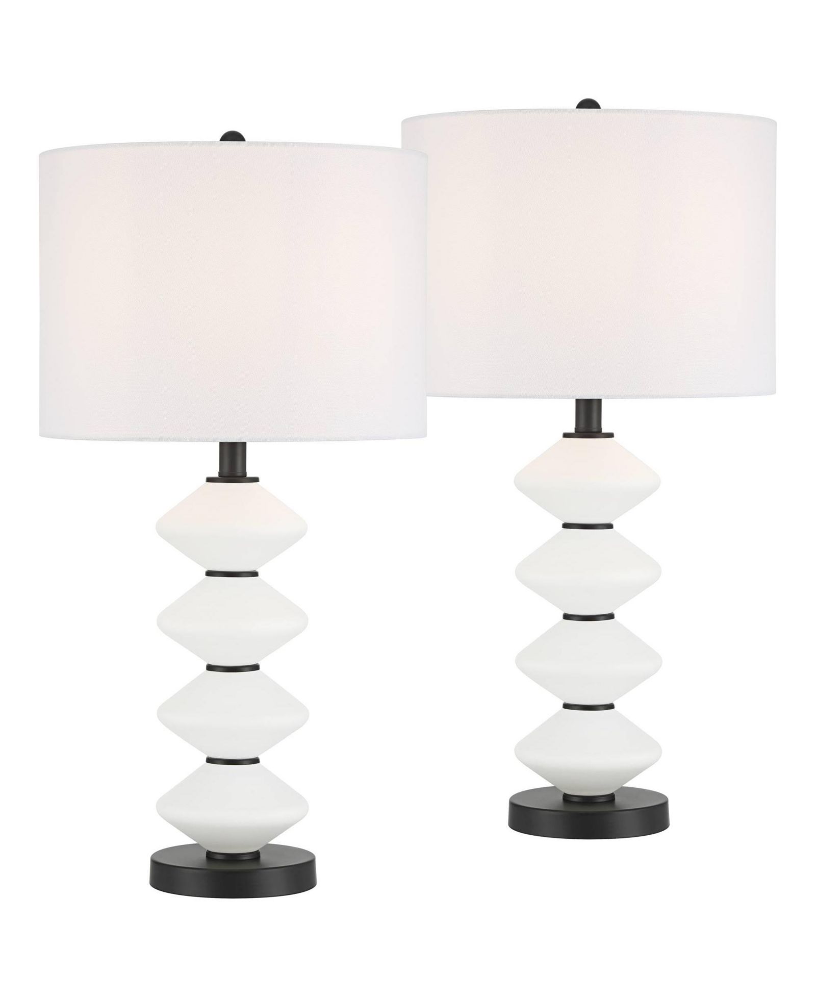 360 Lighting Lucy 26 1/2" High  Glass Table Lamp Set of 2