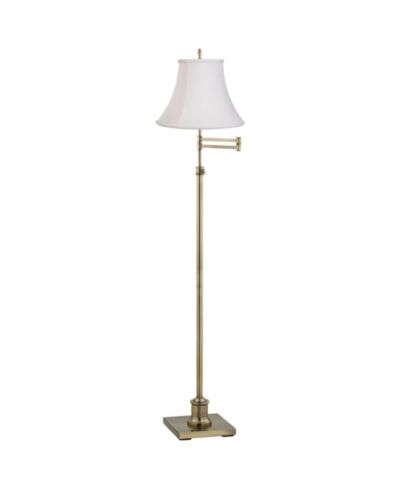 360 Lighting Напольная лампа с поворотным механизмом, 70" Tall, античная латунь