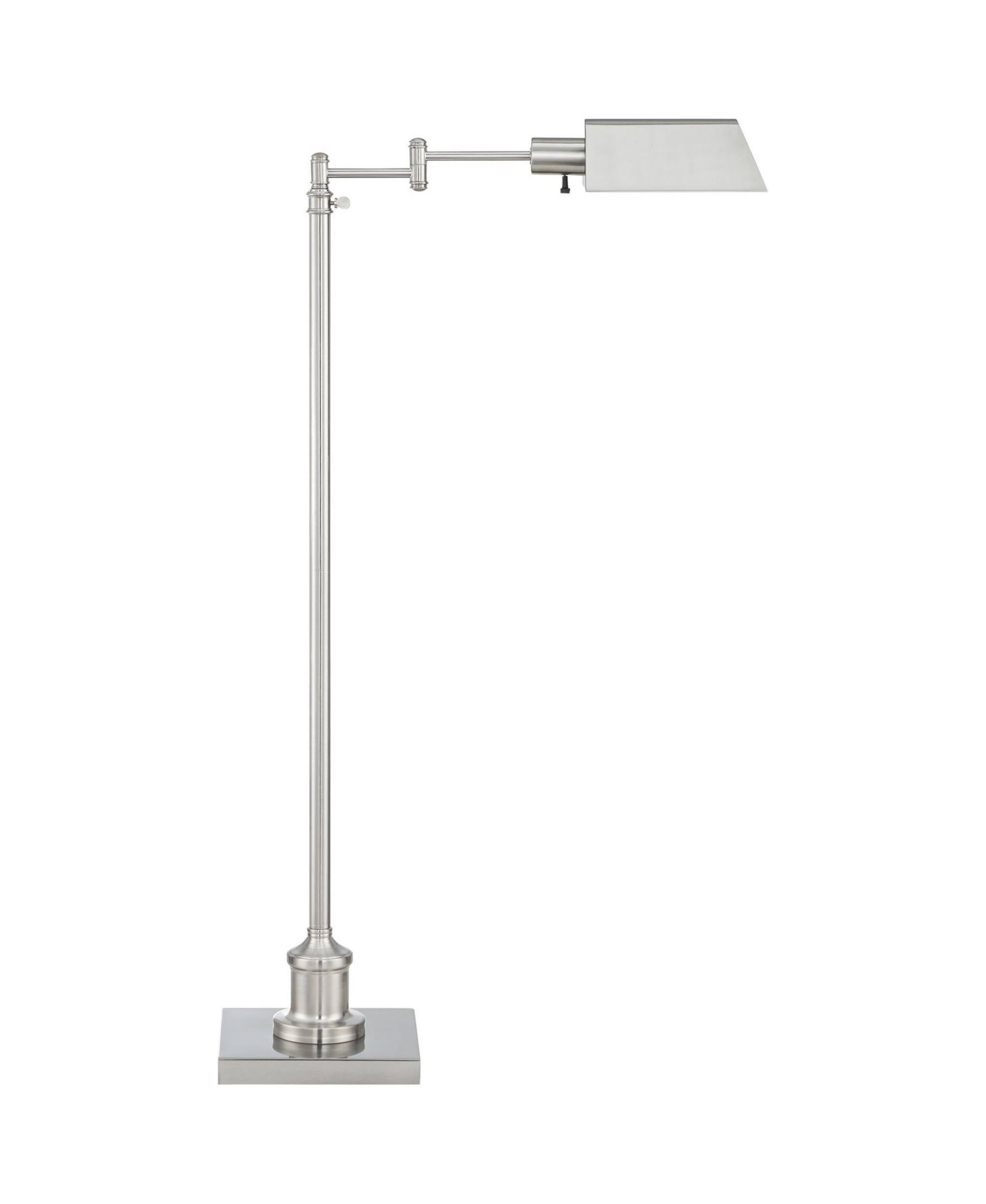 Regency Hill Industrial Adjustable Swing Arm Pharmacy Floor Lamp with USB Charging Port 54" Tall for Living Room