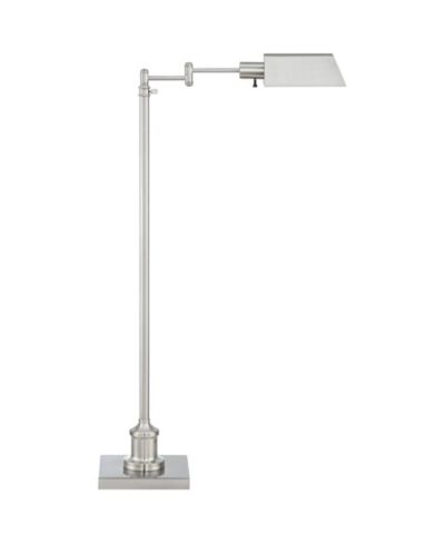 Regency Hill Industrial Adjustable Swing Arm Pharmacy Floor Lamp with USB Charging Port 54" Tall for Living Room