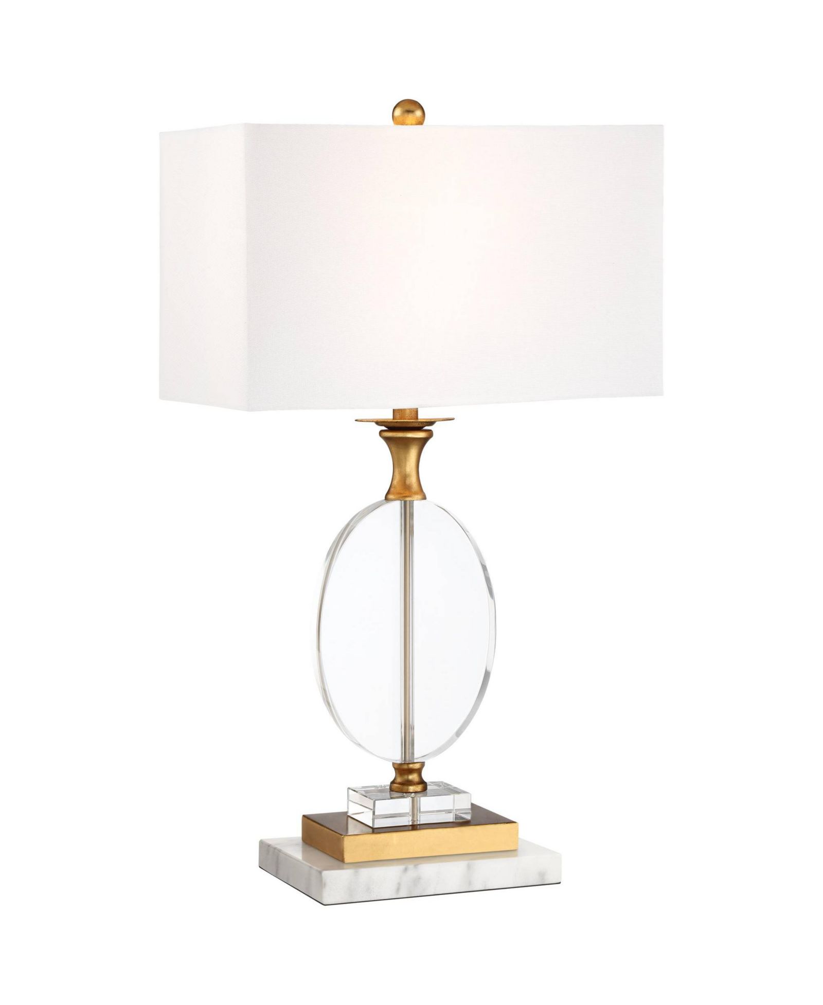 Vienna Full Spectrum Valerie Modern Table Lamp with Riser 28" Tall Clear Crystal Fabric Shade for Bedroom Living Room Bedside Nightstand Office
