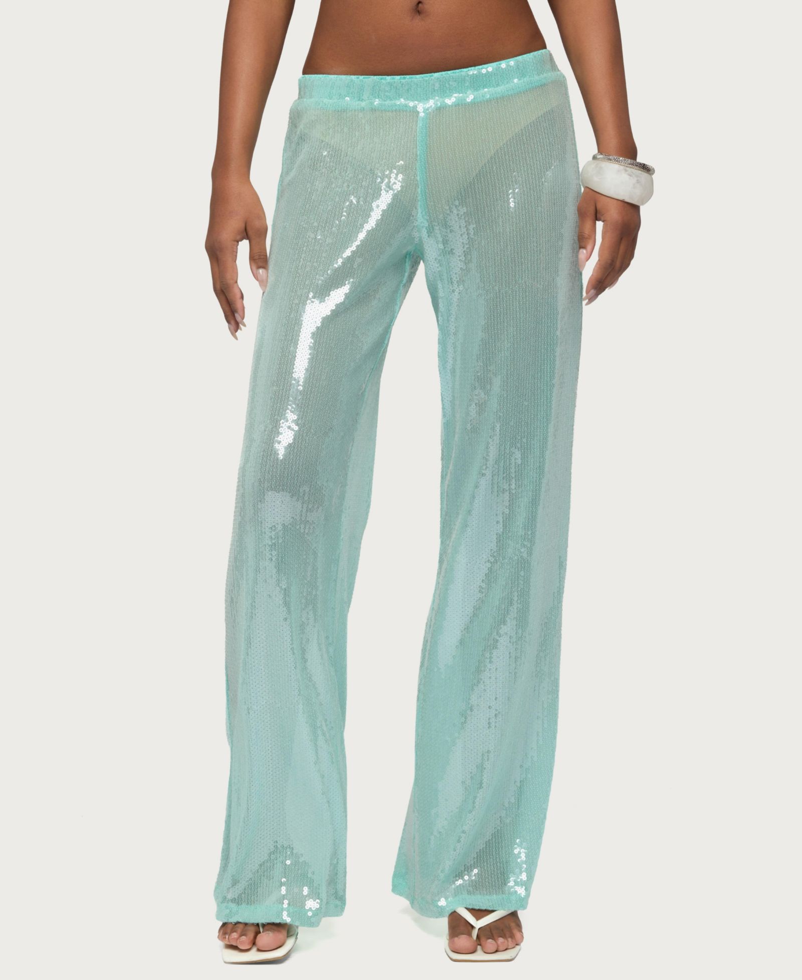 Женские широкие брюки Edikted Avalee Sequin