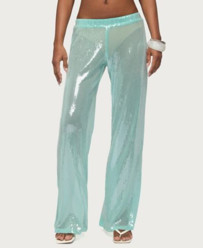Женские широкие брюки Edikted Avalee Sequin