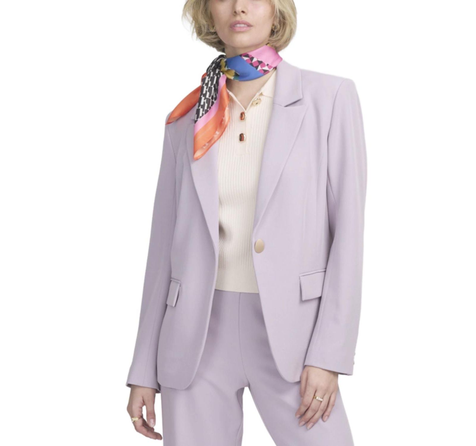 ELLE Collection Women's One-Button Blazer