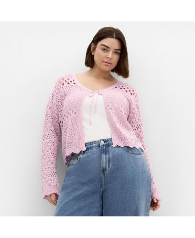 CITY CHIC Women's Crochet Love Top