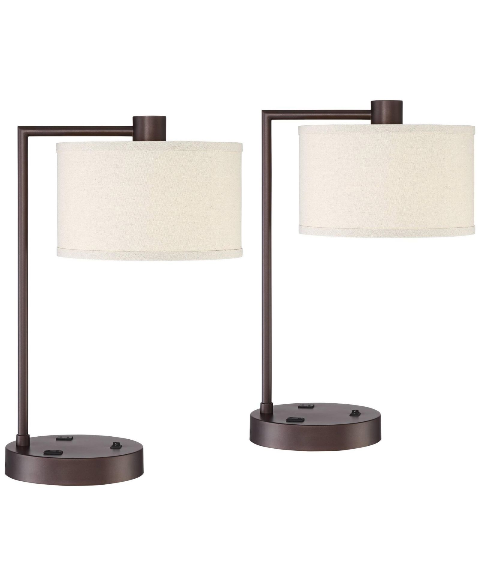 360 Lighting Настольные лампы Colby 21" USB Port AC Power Outlet Metal