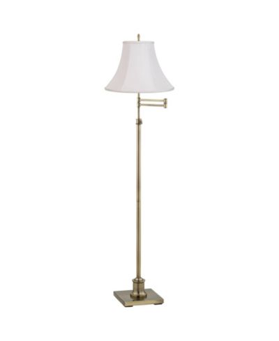 Напольный торшер 360 Lighting Traditional Swing Arm с тканевым абажуром