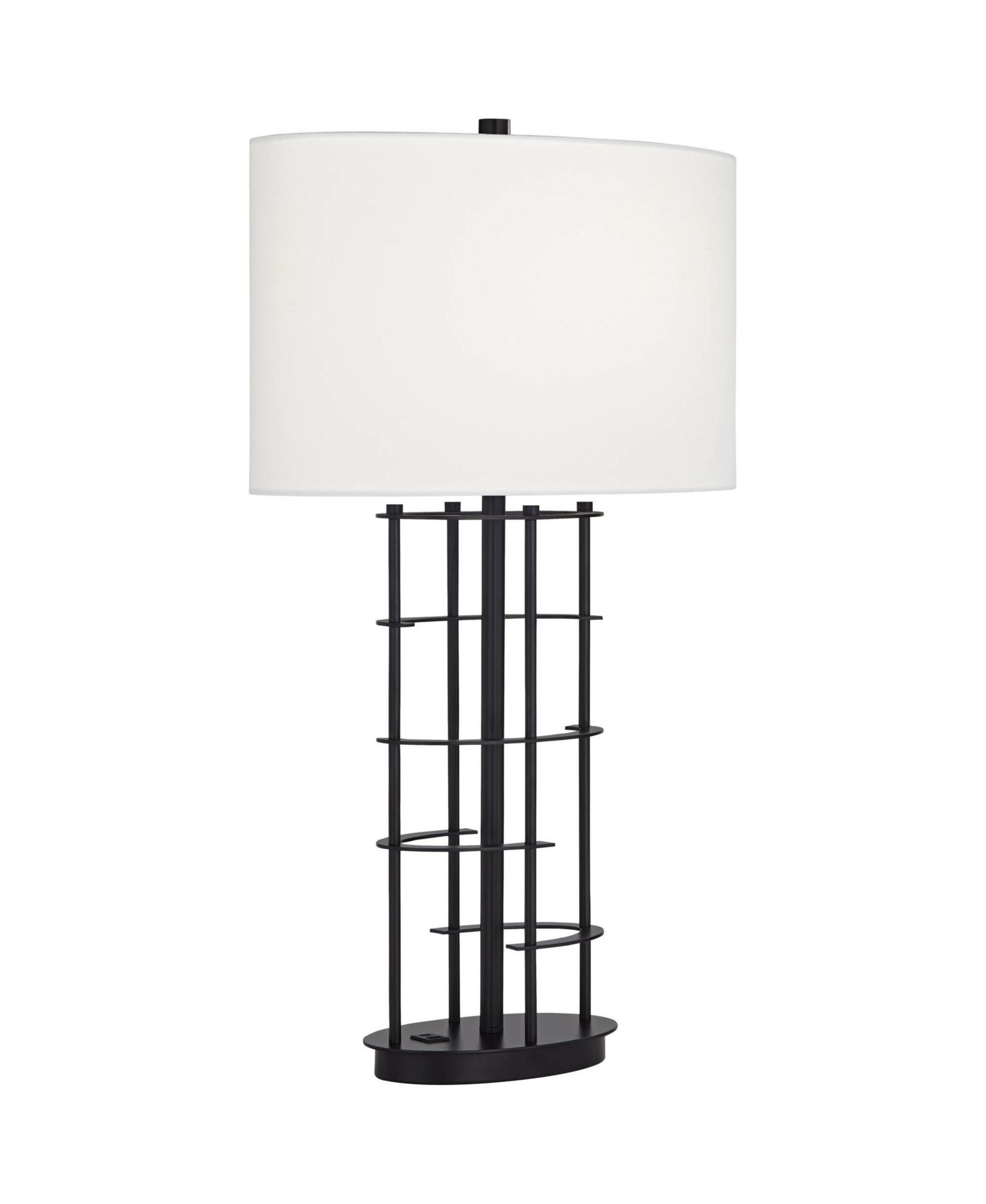 Possini Euro Design Possini Euro Open Grid 29 1/2" High Metal USB Table Lamp