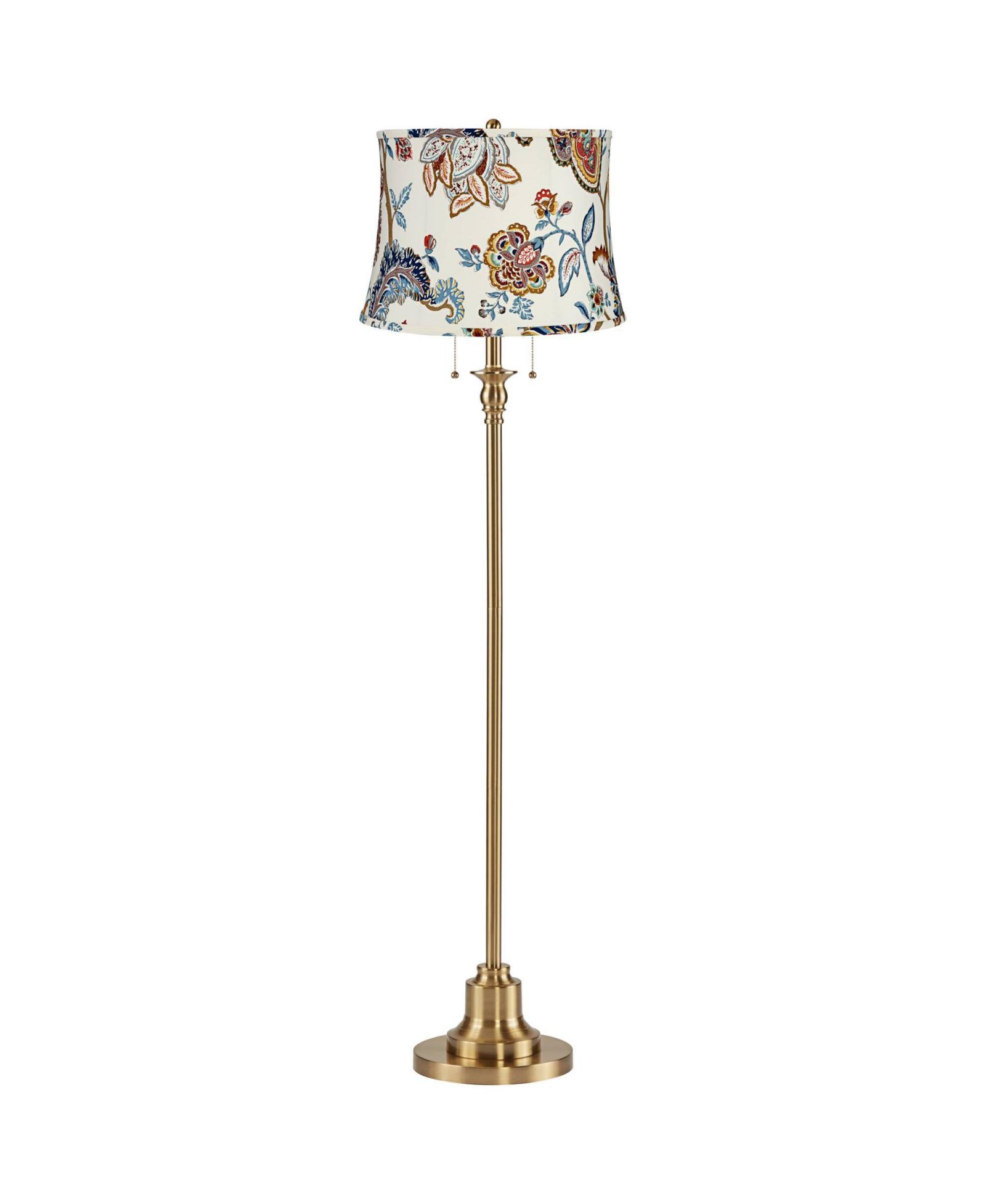 360 Lighting Dyna Traditional 58" Tall 2-Light Standing Floor Lamp Pull Chain