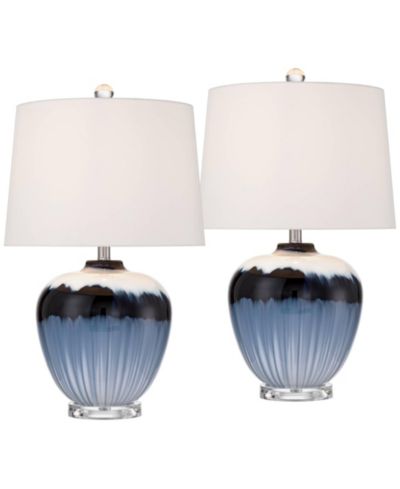 360 Lighting Hulda 26" высокая настольная лампа из цветного стекла, набор из 2 шт.