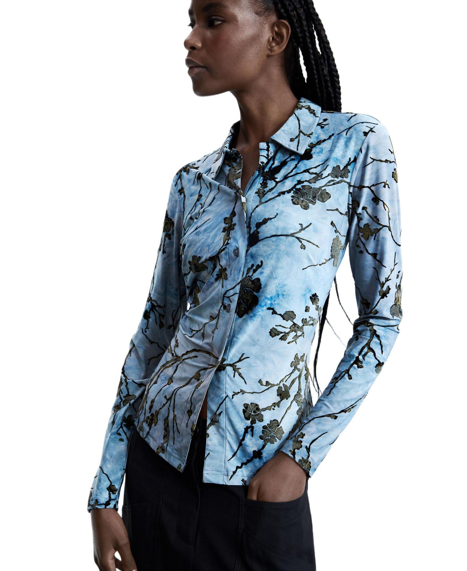 Desigual Women's Oriental Buttoned T-shirt