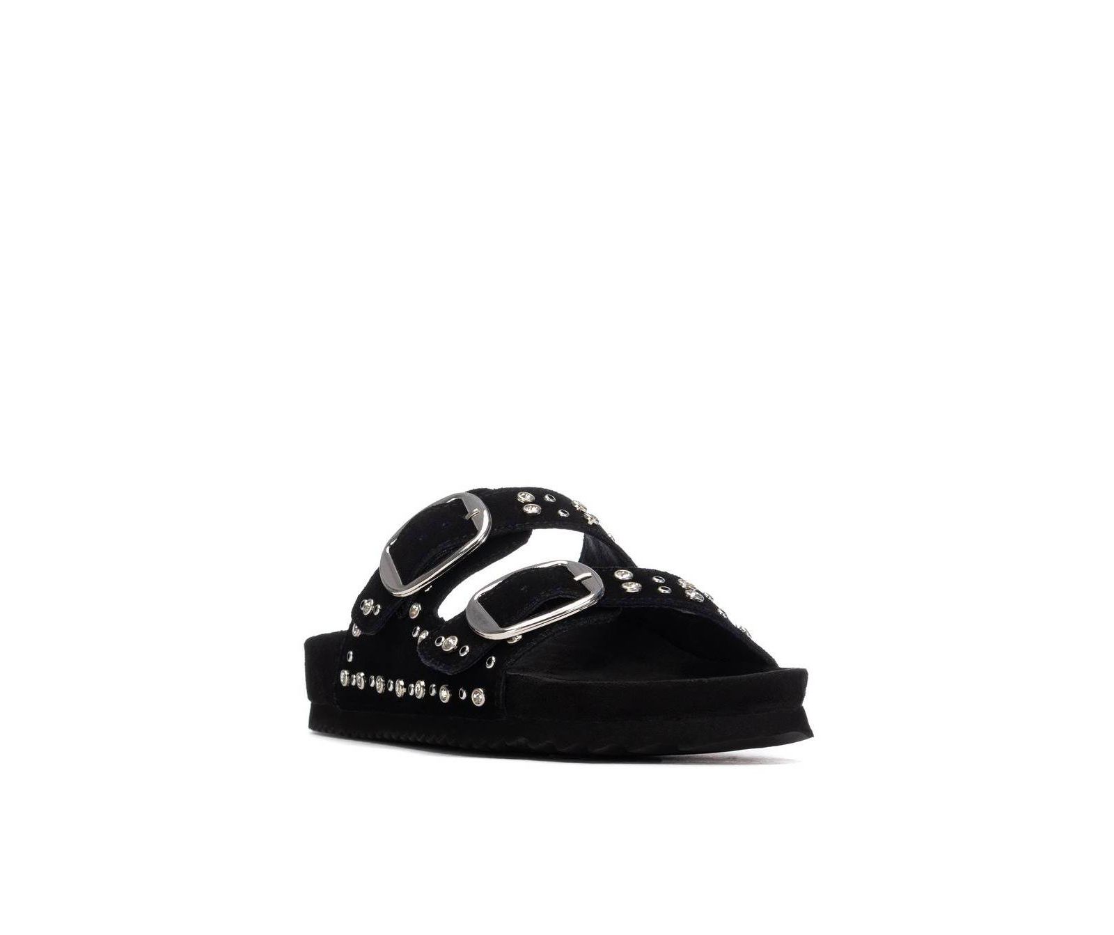 Женские босоножки XTI Suede Double Strap Buckle Sandals