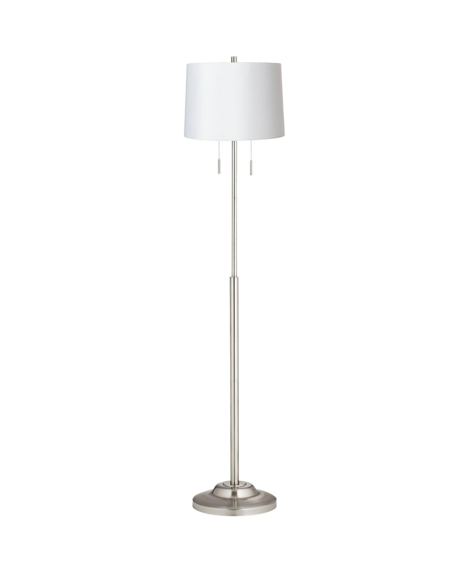 360 Lighting напольный торшер Abba Modern, 66" дюймов, матовый никель