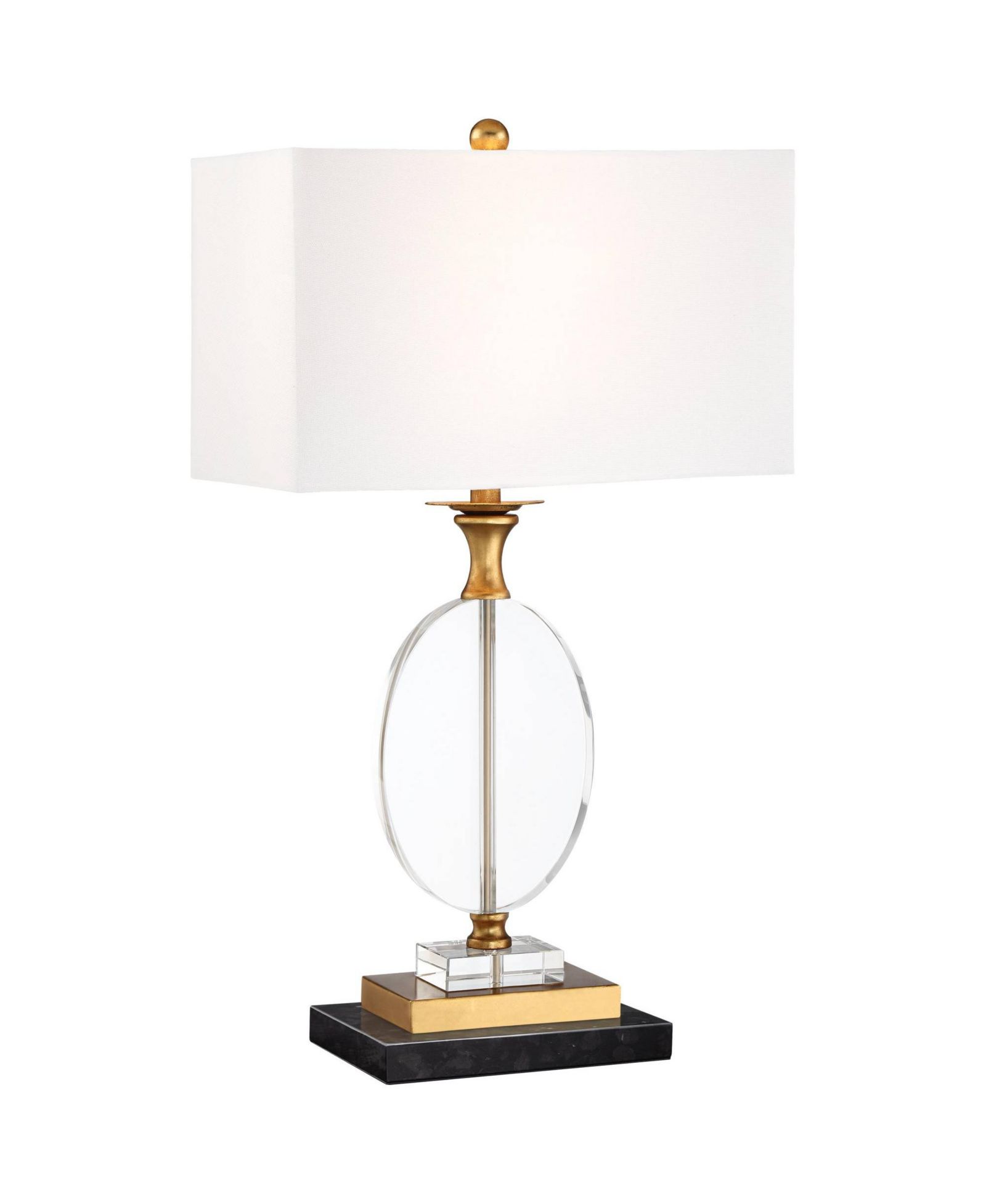 Vienna Full Spectrum Valerie Modern Table Lamp with Riser 28" Tall Clear Crystal Fabric Shade for Bedroom Living Room Bedside House Home