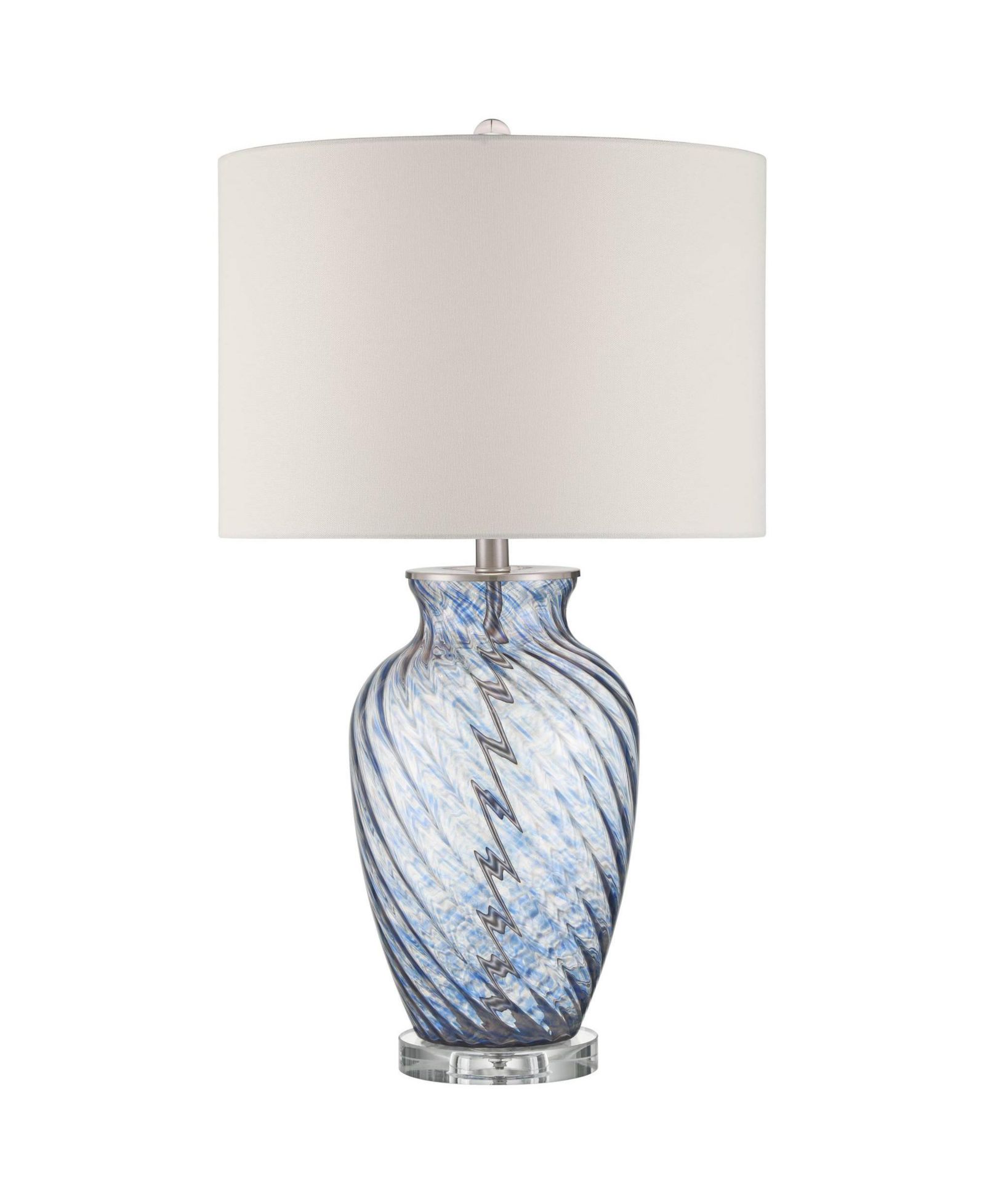 360 Lighting Современная настольная лампа Electra 27 3/4" Tall, Art Glass, для гостиной и спальни