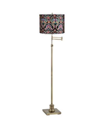 Напольный торшер 360 Lighting Chic Style Swing Arm, латунь, антикварный стиль