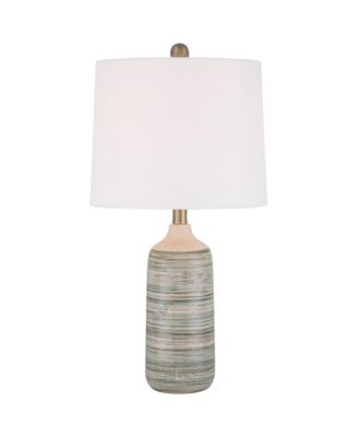 360 Lighting Kayla 23 1/2" High Small Modern Coastal Accent 3-Way Table Lamp Ceramic Single Living Room Bedroom (Colors May Vary)